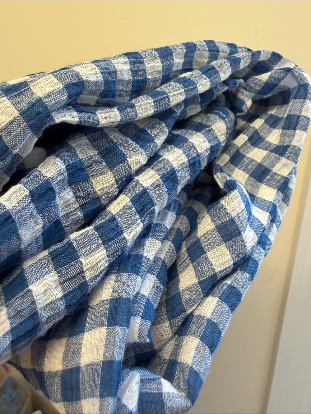 Calvin Klein Blue White Gingham Maxi Button sShirt Dress with Tie Waist Size 8 - Picture 16 of 16